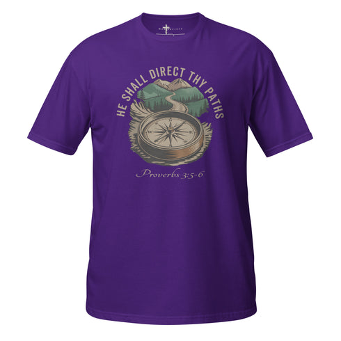 He Shall Direct Thy Paths Christian Bible Verse T-Shirt